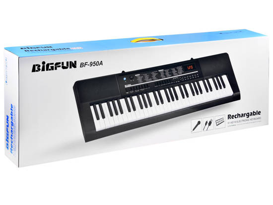 Duży Keyboard Organy 61 klawiszy + mikrofon IN0140