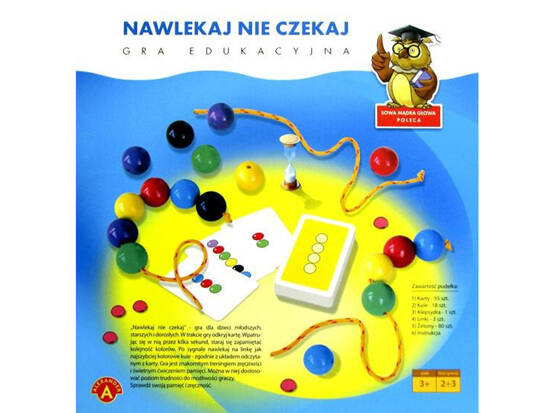 Edukacyjna gra pamięciowa zręcznościowa Nawlekaj nie czekaj GR0700