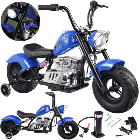 Elektryczny Motor Chopper na akumulator dla dzieci max 80kg manetka PA0318