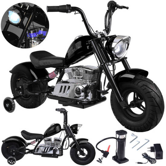 Elektryczny Motor Chopper na akumulator dla dzieci max 80kg manetka PA0318