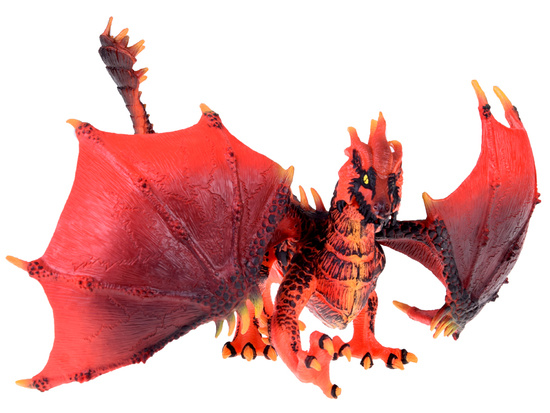 Figurka czerwony Smok Majestatyczny smok z ruchomymi skrzydłami ZA5021