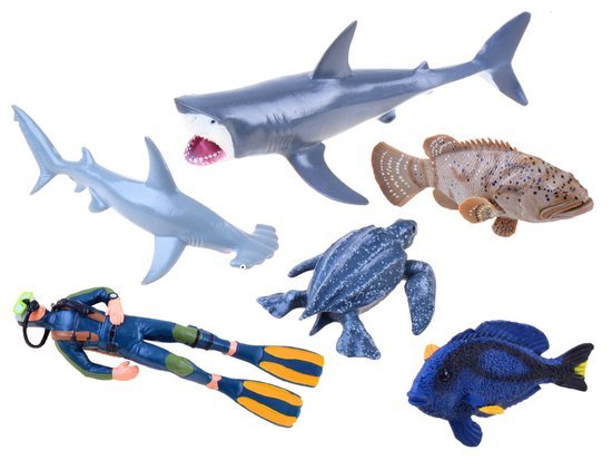 Figurki Zwierzęta morskie ocean zestaw Żółw ZA3390