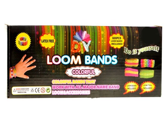 Gumki kolorowe Loom Bands oryginalne 600szt ZA0995