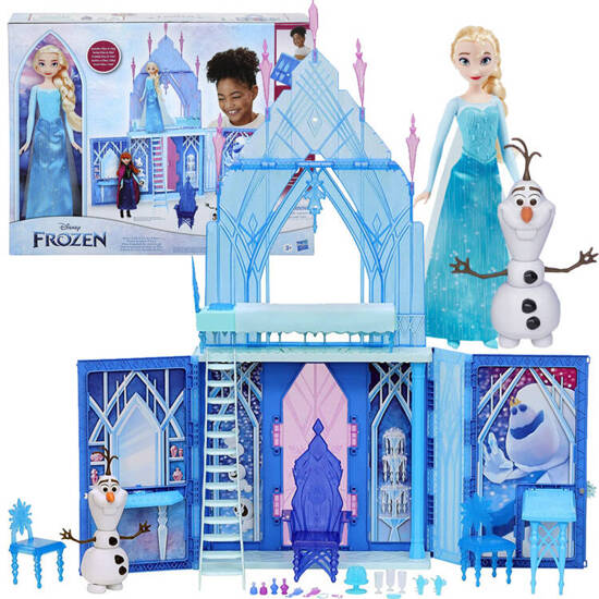 Hasbro duży Pałac Zamek Kraina Lodu Lalka Elsa  bałwan Olaf Frozen ZA5080