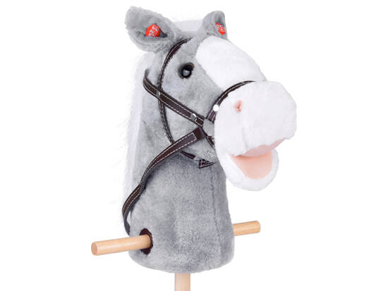 Hobby Horse Koń na patyku Dźwięk galopu i rżenia + ruchomy pysk ZA5442