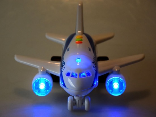 Interaktywny Samolot z dźwiękiem światłem ZA2433
