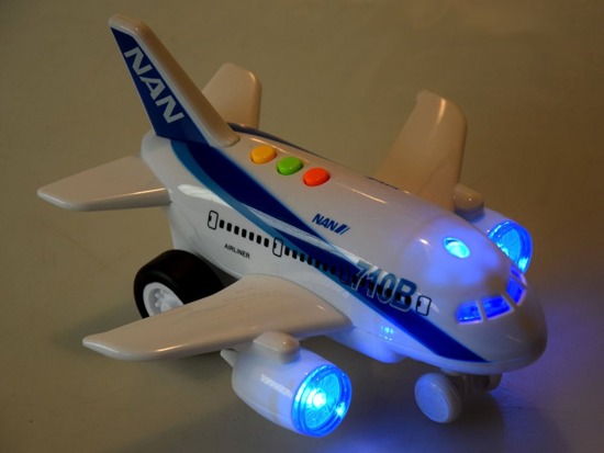Interaktywny Samolot z dźwiękiem światłem ZA2433
