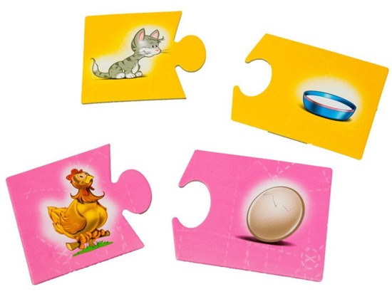 Jawa Gra edukacyjna SPINKI - ZWIERZĘTA puzzle GR0308