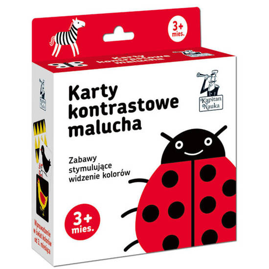 Kapitan Nauka Rozróżniam kolory Karty kontrastowe malucha 3m+ KS0771