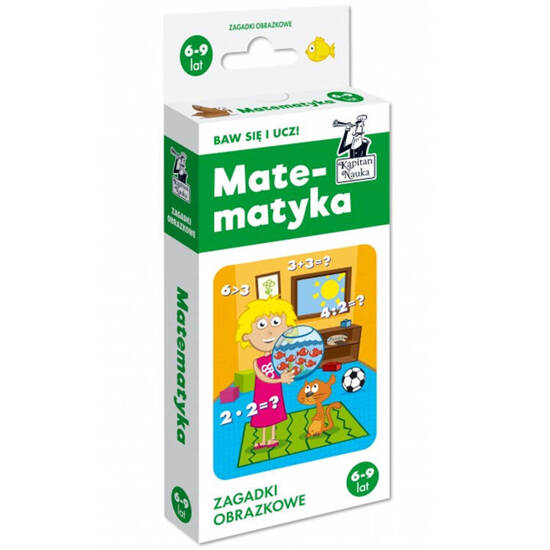 Kapitan Nauka Zagadki obrazkowe - Matematyka zadania 6-9 lat  KS0886