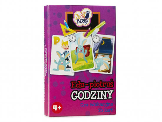 Karty Piotruś GODZINY gra edukacyjna 25kart GR0524