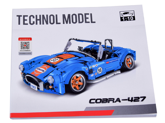 Klocki techniczne 1816-elementów Auto sportowe Cobra-427 ZA5307 