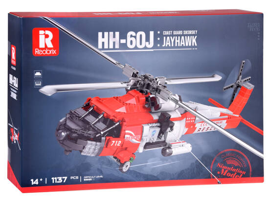 Klocki techniczne SikorskyHH-60J Jayhawk 1137el śmigłowiec lotniczy ZA5302