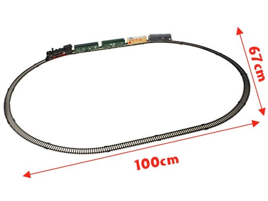 Kolejka elektryczna lokomotywa z wagonami RC0355