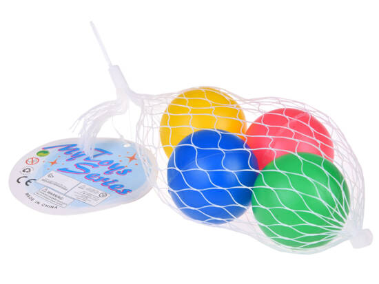 Kolorowe Piłeczki piłka w siatce Piłki 4 sztuki SP0775