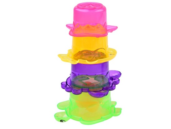 Kolorowe gumowe Zwierzątka do wody + sitko ZA2475