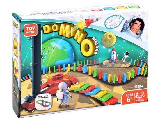 Kosmiczne Domino rakieta edukacyjna zabawka ZA3494