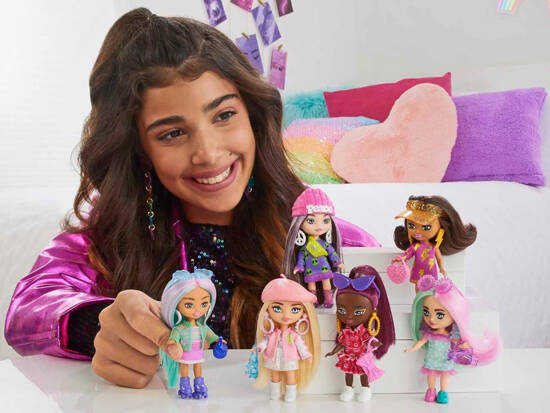 Lalka stylowa modowa Barbie Extra Mini Minis akcesoria HLN46 ZA5105 B