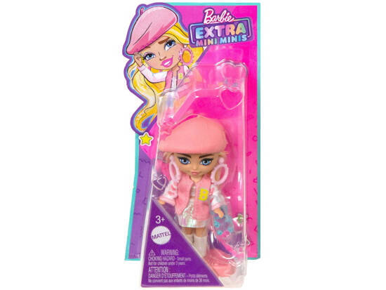 Lalka stylowa modowa Barbie Extra Mini Minis w berecie HLN48 ZA5105C