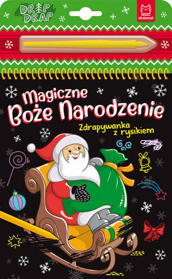 Magiczne Boże Narodzenie zdrapywanka z rysikiem KS0842