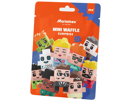 Marioinex Klocki Mini Waffle Surprise 2w1 saszetka figurka klocki ZA5040