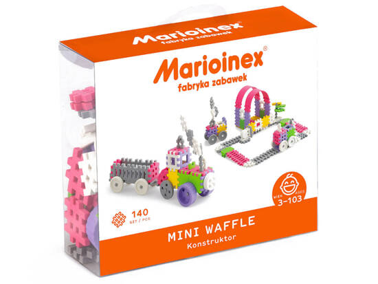 Marioinex Klocki Waffle Mini konstruktor 140ele dla dziewczynki ZA5397