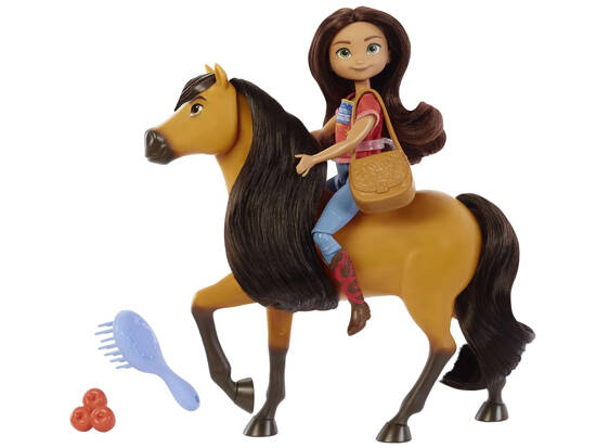 Mattel Lalka + koń Mustang Duch wolności Spirit Lalka na koniu ZA4924