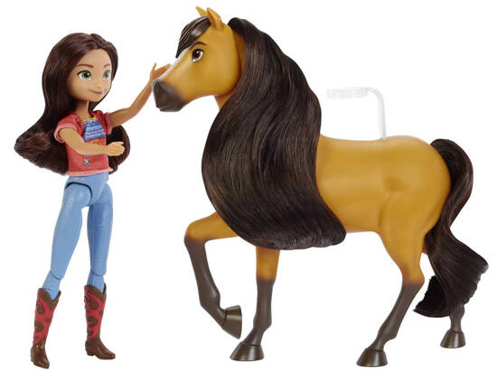 Mattel Lalka + koń Mustang Duch wolności Spirit Lalka na koniu ZA4924