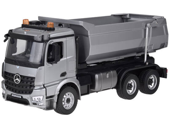 Mercedes Arocs METALOWA wywrotka sterowana EE ruchoma naczepa 1:20 RC0667