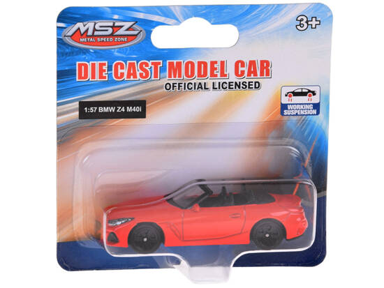 Metalowe autko licencjonowane BMW Z4 M40i 1:57 resorówka resorak ZA5061