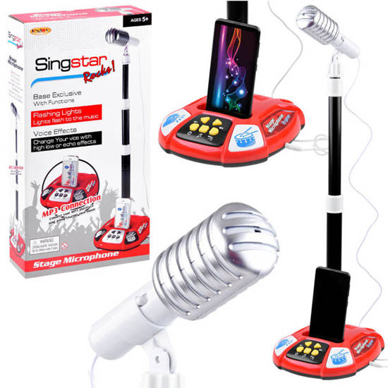 Mikrofon stojący zestaw karaoke +  MP3 IN0138