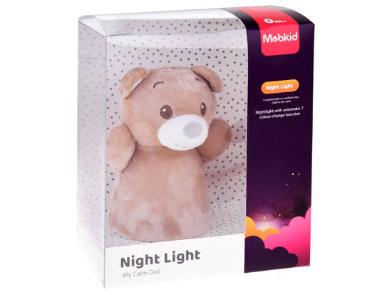 Miś Lampka Nocna do pokoju dziecka świecący niedźwiadek ZA4772