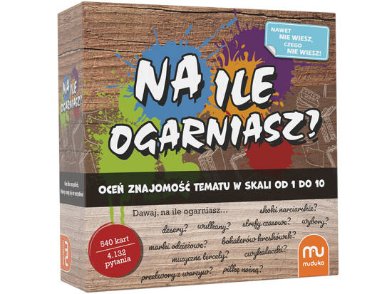 Muduko edukacyjna Gra Na ile ogarniasz? QUIZ dla całej rodziny GR0723