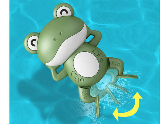 Nakręcana Pływająca żabka do wody kąpieli ZA3996