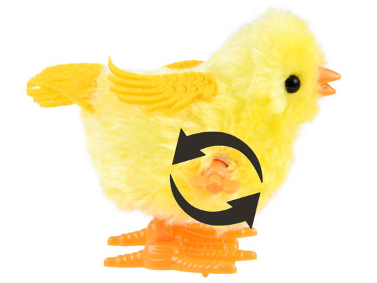 Nakręcana żółta KURKA Kurczaczek kura ZA3867