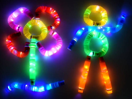 POP TUBE rurki sensoryczne świecące LED 12szt ZA4709