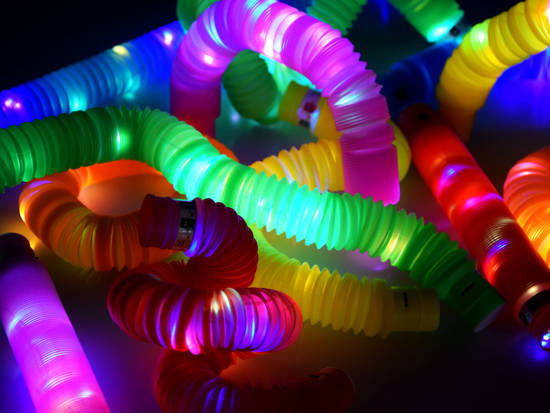 POP TUBE rurki sensoryczne świecące LED 12szt ZA4709