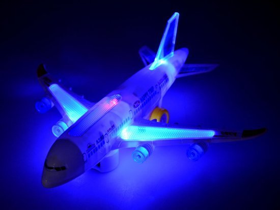 Pasażerski Samolot zabawka światła dźwięk ZA3327