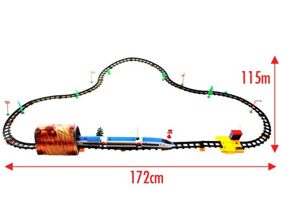 Pociąg kolejka Mega długa trasa 450cm tunel RC0353