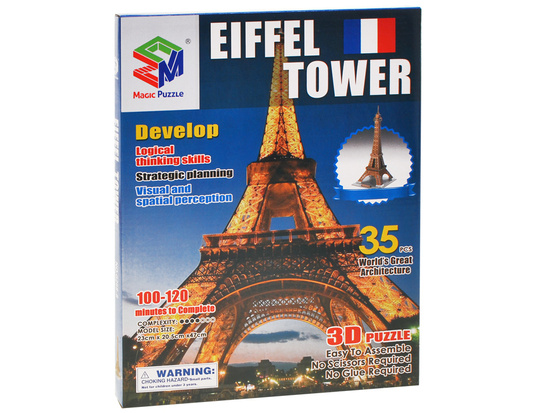 Przestrzenne Puzzle 3D Wieża Eiffla ZA1577