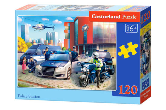 Puzzle 120-elementów Police Station