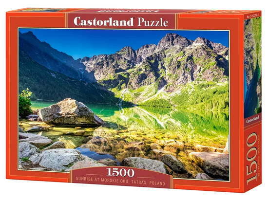 Puzzle 1500-elementów Sunrise at Morskie Oko, Tatras, Poland 