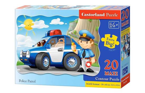 Puzzle 20el. MAXI Police patrol