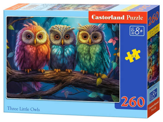 Puzzle 260-elementów Three Little Owls 