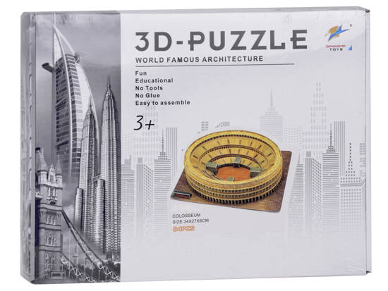 Puzzle 3D rzymskie Koloseum 84-elementy Puzzle przestrzenne ZA5401