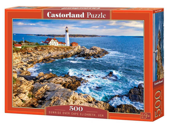 Puzzle 500 el.  B-53667 Sunrise over Cape Elizabeth, USA krajobraz 