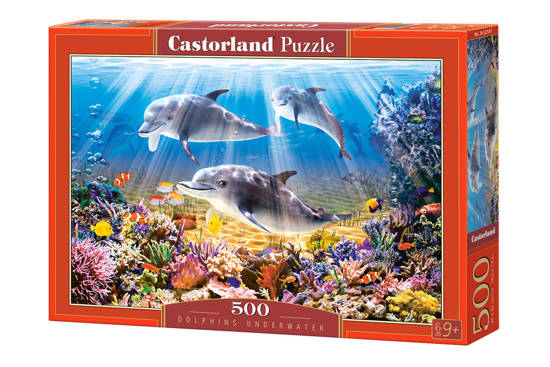 Puzzle 500 el. Dolphins Underwater