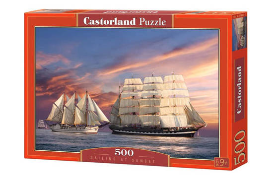 Puzzle 500 el. Sailing at sunset