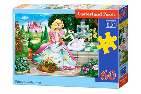 Puzzle 60 el. Princess with Swan