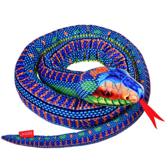 Realistyczna Maskotka Wąż niebieski 180cm 13935